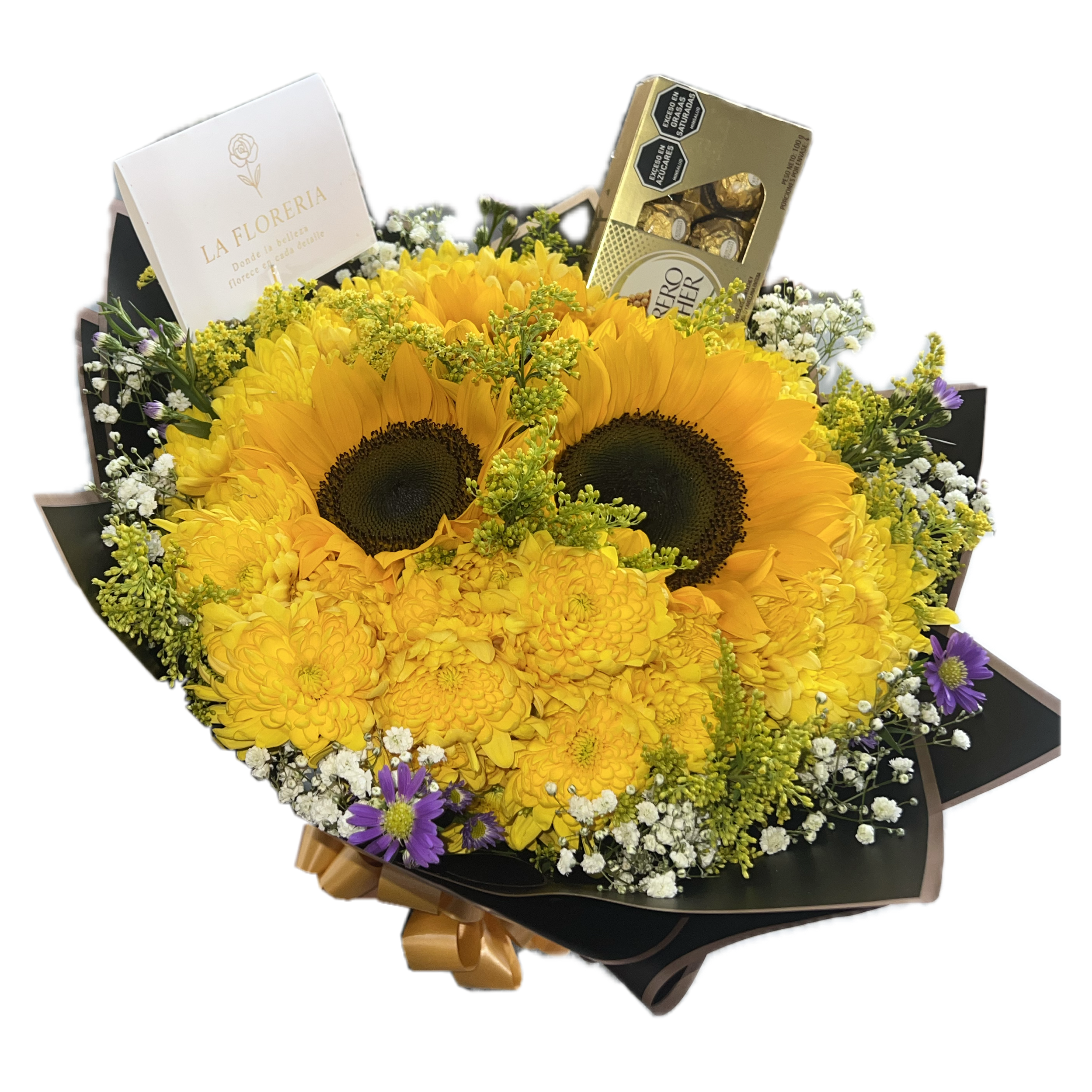 Bouquet de Girasoles con Ferrero Rocher ✨