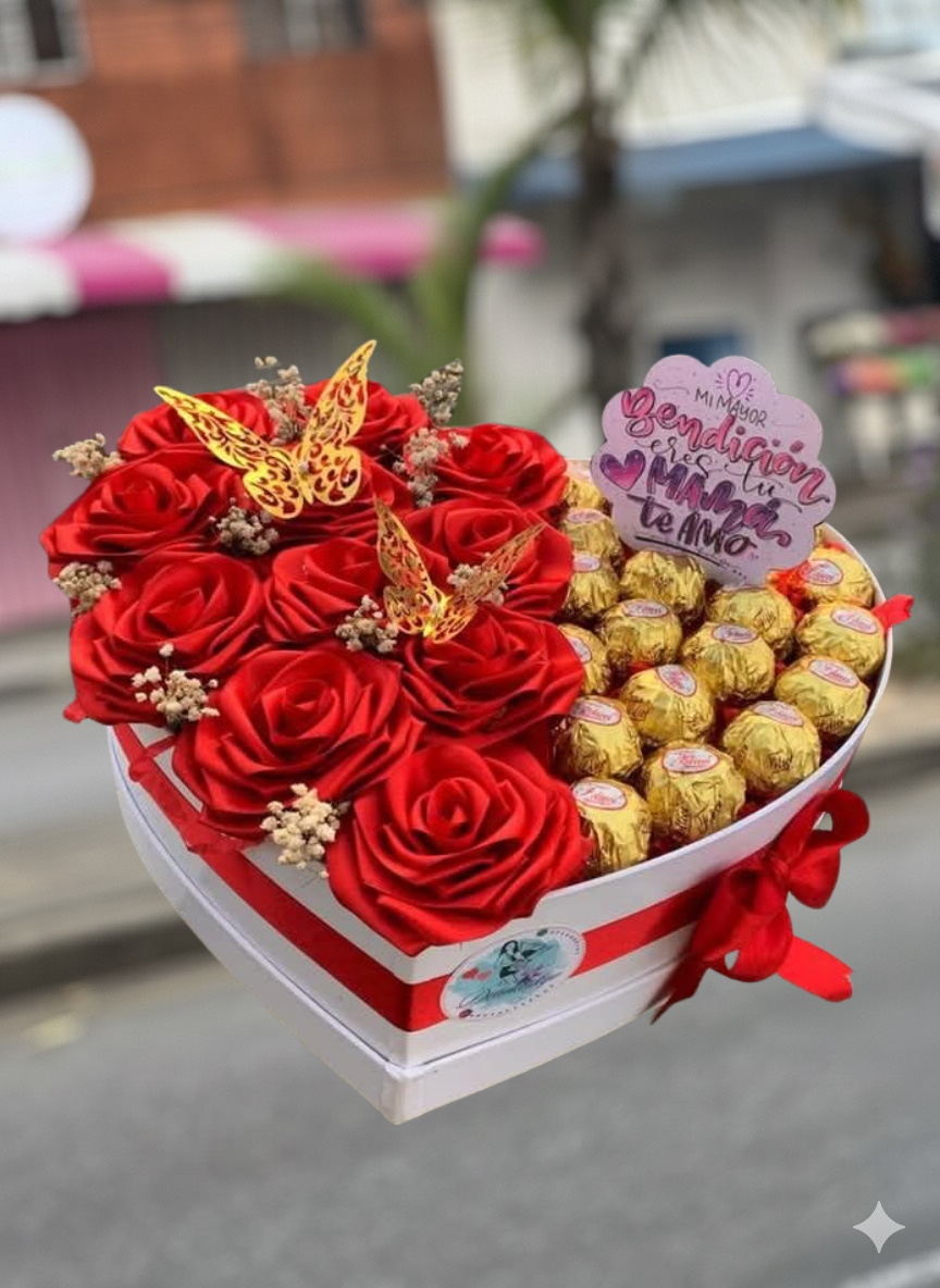 🎁 Caja Corazón 'Pasión y Dulzura'