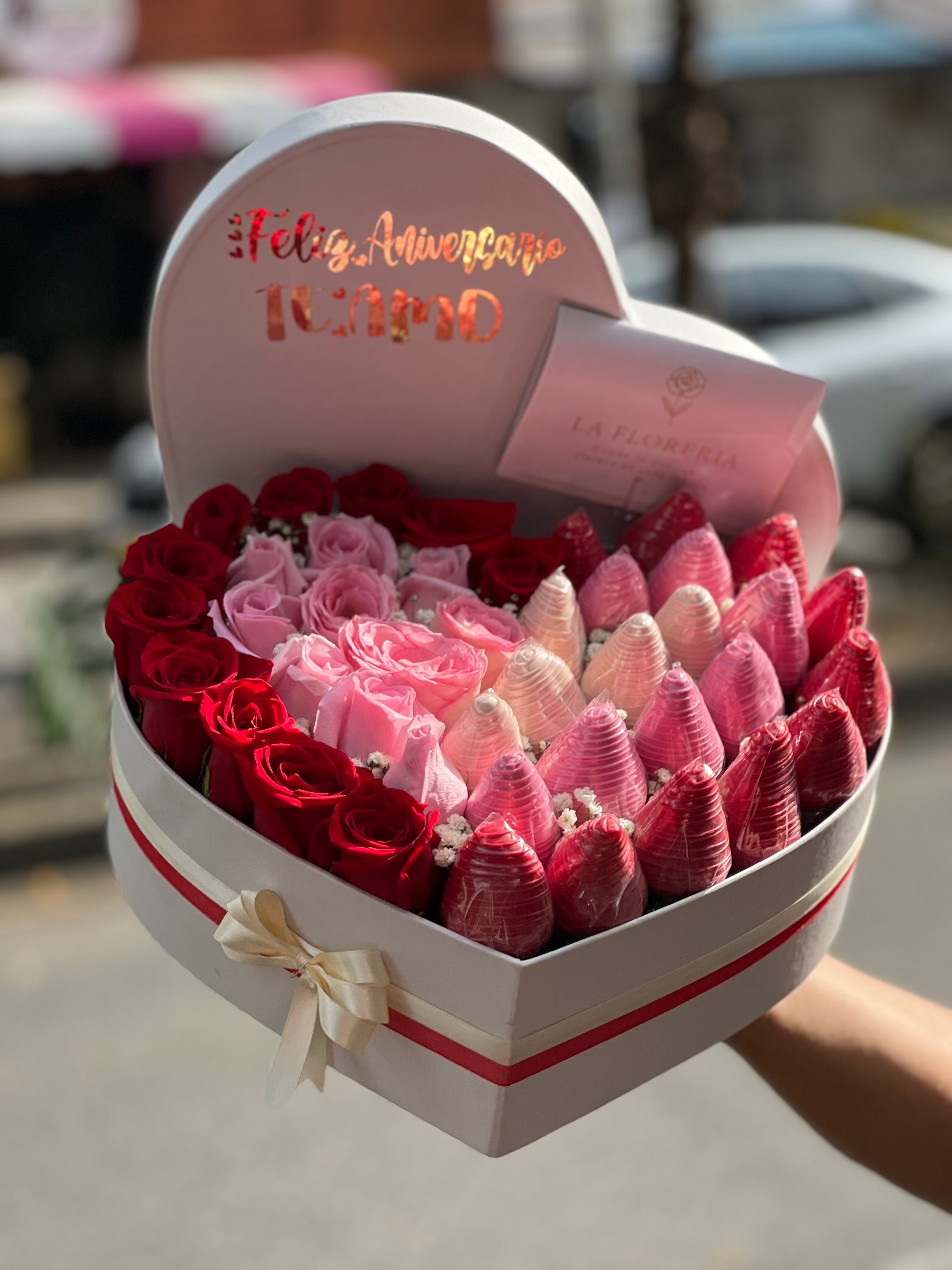 🍓 Caja Corazón "Amor Dual"