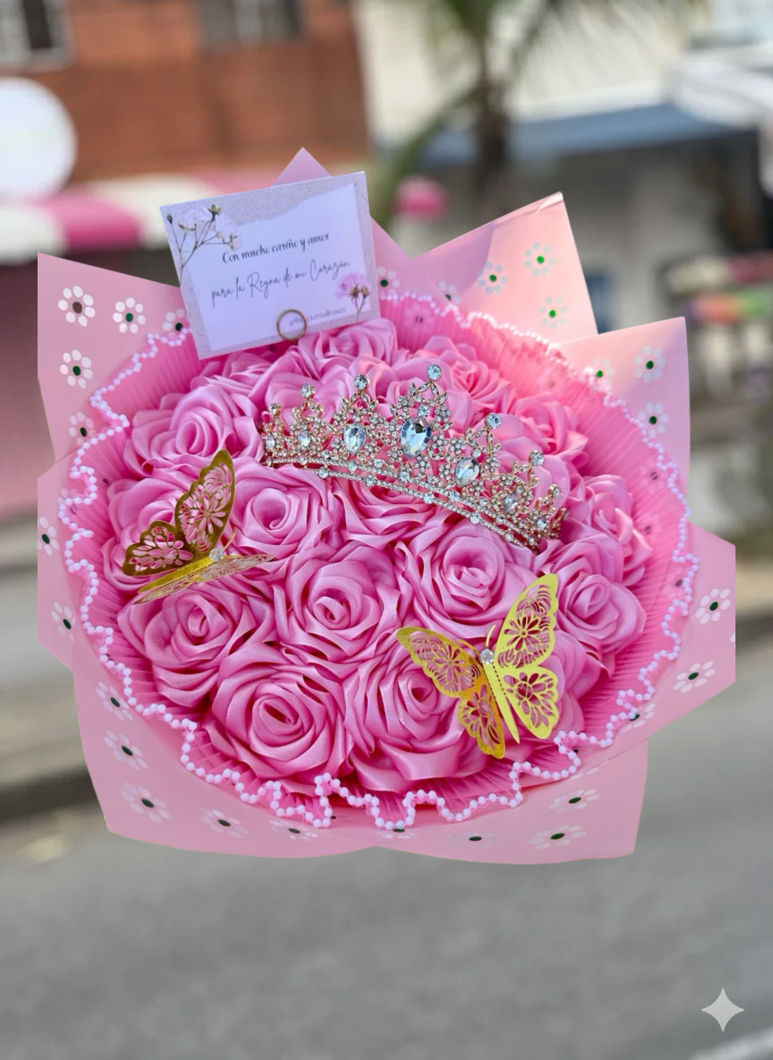 👑 Ramo de Rosas Eternas 'Mi Reina'