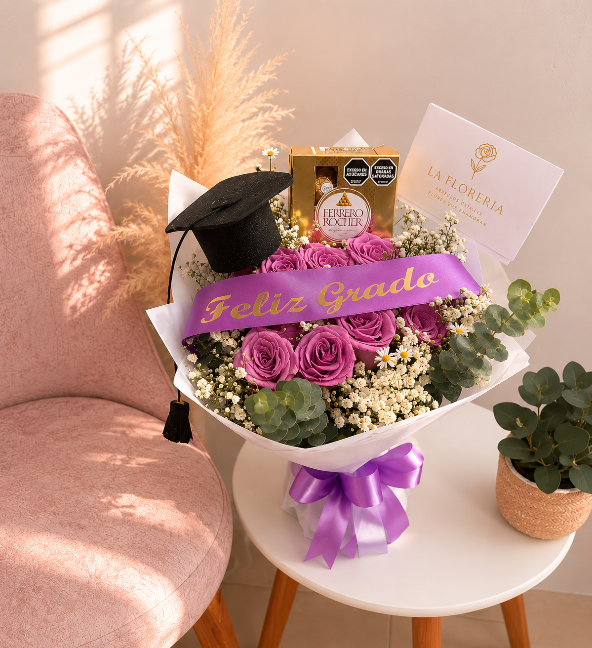 💜 Ramo de Graduación Deluxe: