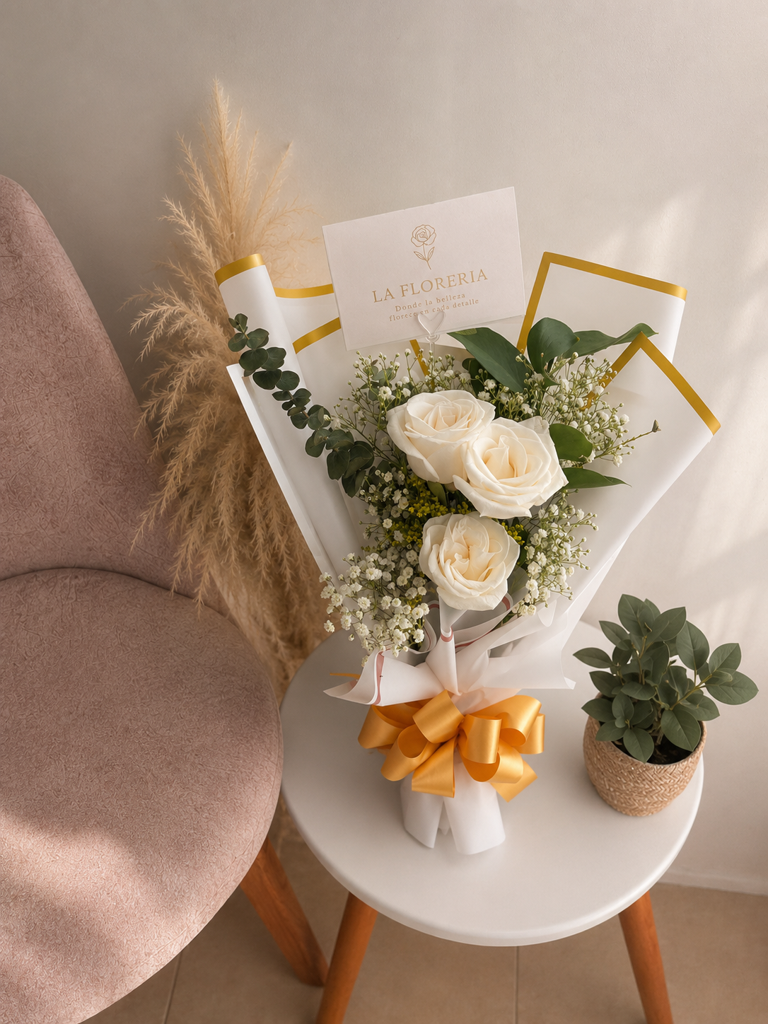 Bouquet de Rosas Blancas 🤍