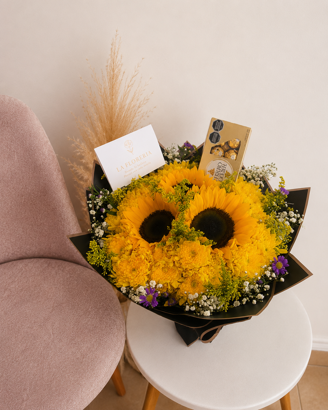 Bouquet de Girasoles con Ferrero Rocher ✨