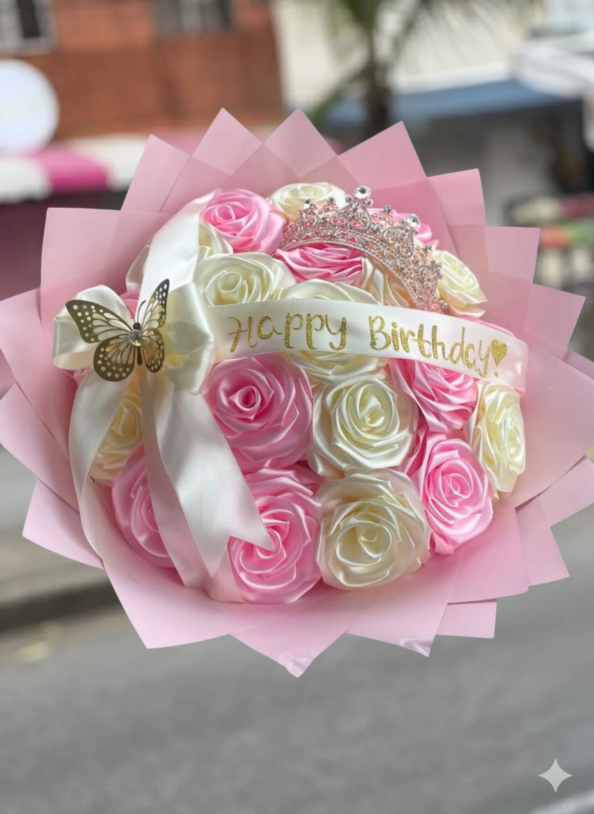 👑 Ramo Eterno 'Princesa Rosa'